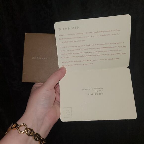 Brahmin | Canvas & Crocodile Shoulder Bag - Picture 7 of 10